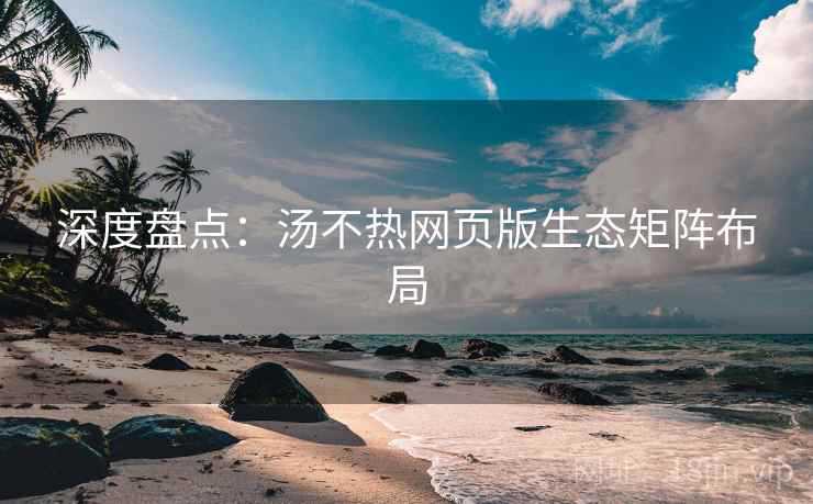 深度盘点:汤不热网页版生态矩阵布局